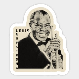 louis armstrong visual art Sticker